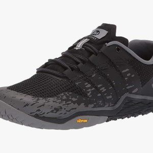 MERRELL Womens Trail Glove 5 Sneaker, Black, 8 US